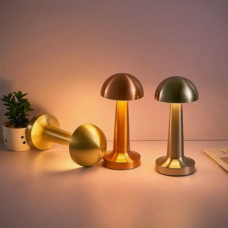 Kyoto Metal Mushroom Table Lamp