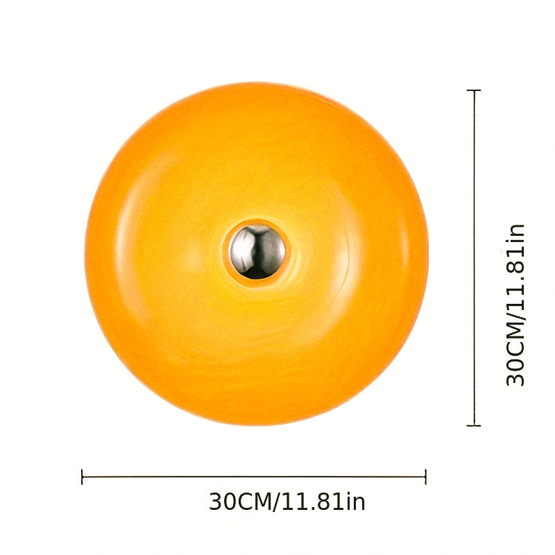 Numi Retro Orange Donut Lamp - Vintage Touch-On and Dimmable Lamp