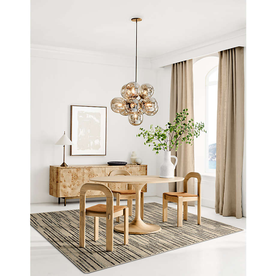Kagura Black Telescoping Table Lamp