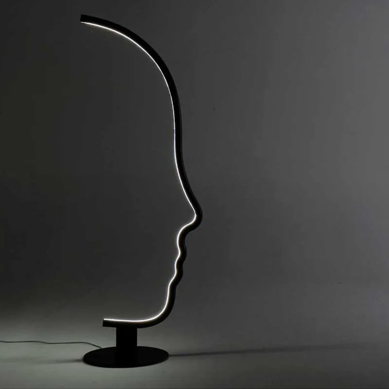 Ningen Nordic Human Face LED Floor Lamp