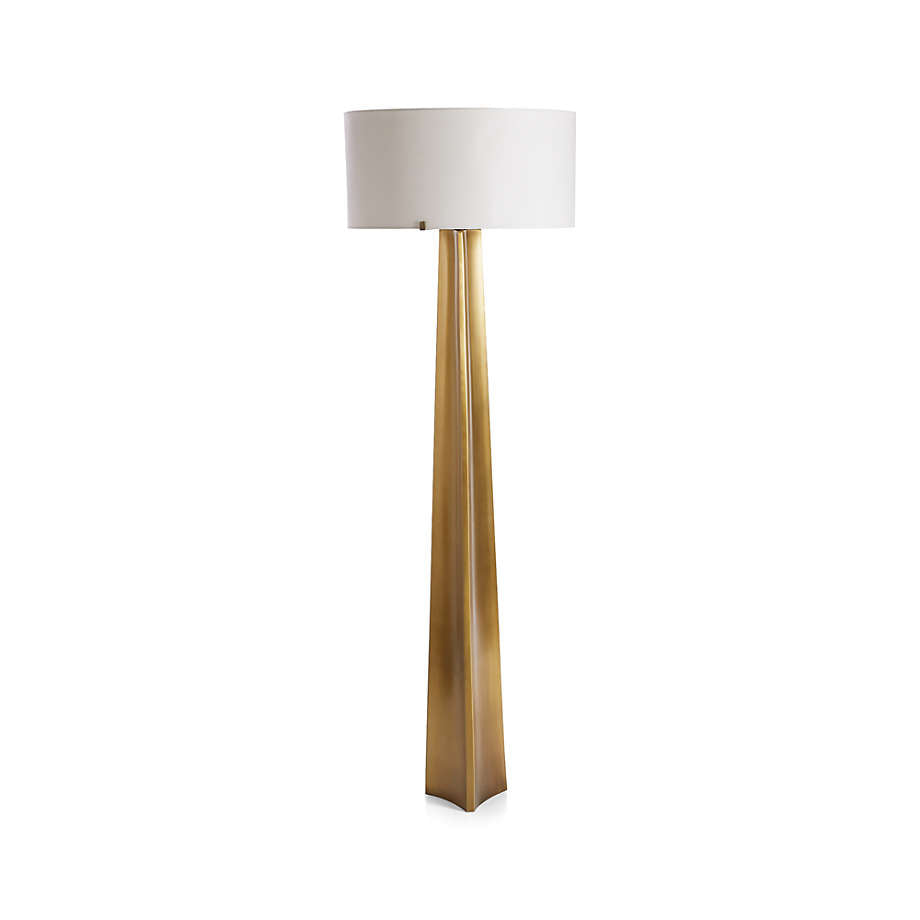 Triangulo Brass Floor Lamp - 61"