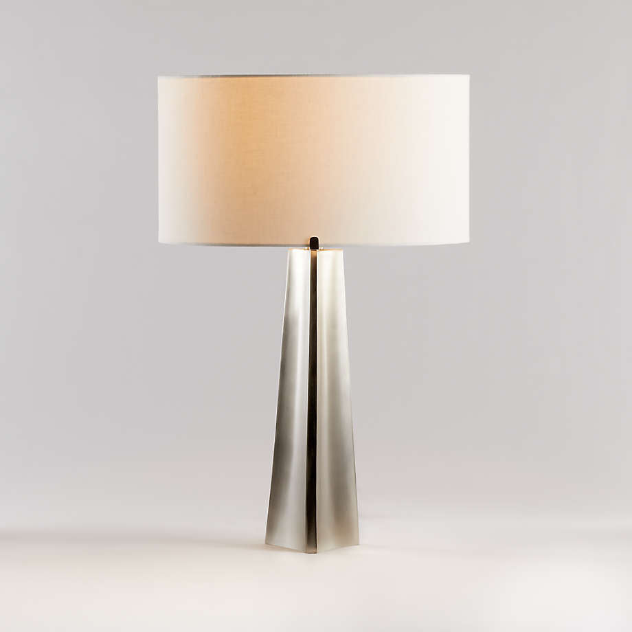 Triangulo Pewter Table Lamp - 26"