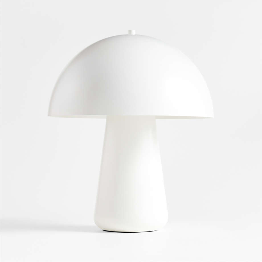 Signe White Mushroom Metal Table Lamp - 21.8