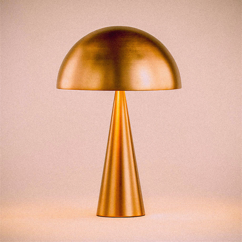 Freja Brass Mushroom Table Lamp