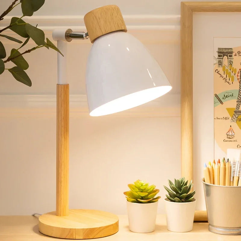 Kanna Nordic Wooden LED Desk Lamp