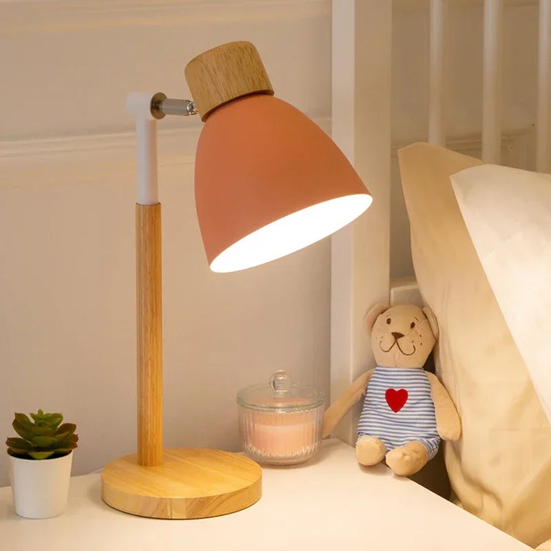 Kanna Nordic Wooden LED Desk Lamp