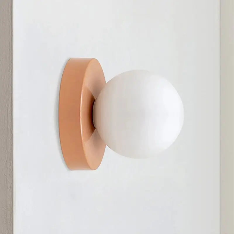 Kanako Nordic Orb Wall Sconce - Minimalist LED Glass Wall Lamp