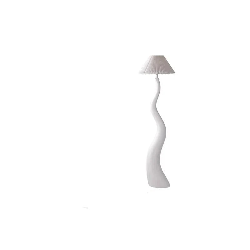 Designer Cream Resin Floor Lamp