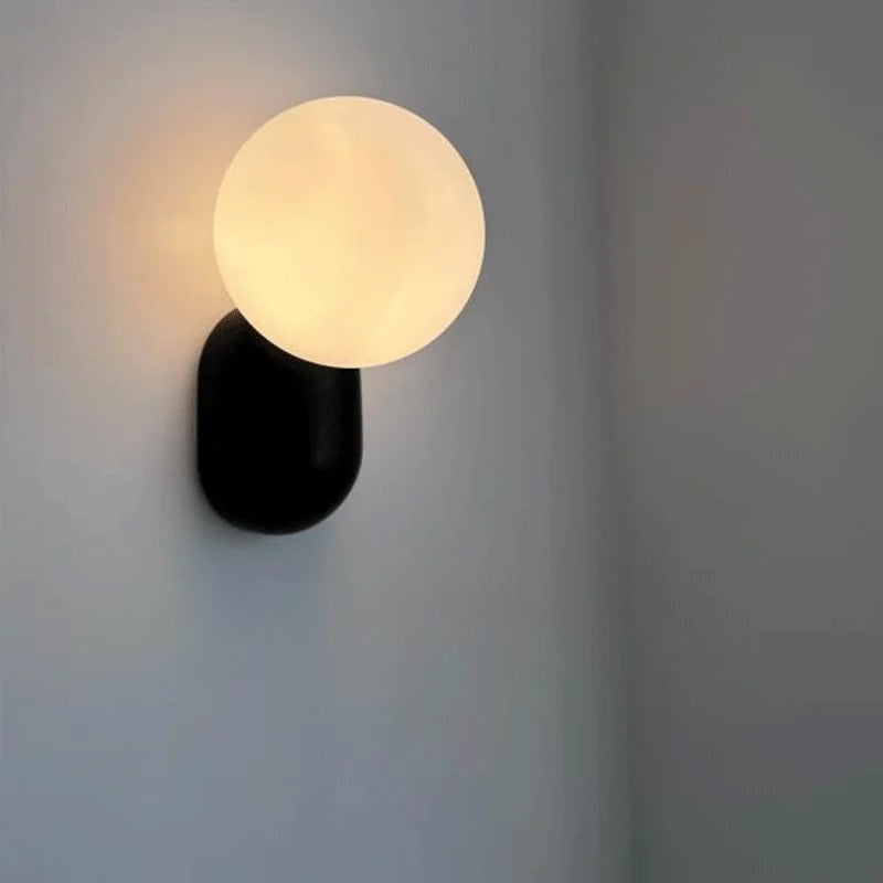 Hachiro Cream Minimalist LED Wall Sconce Lamp