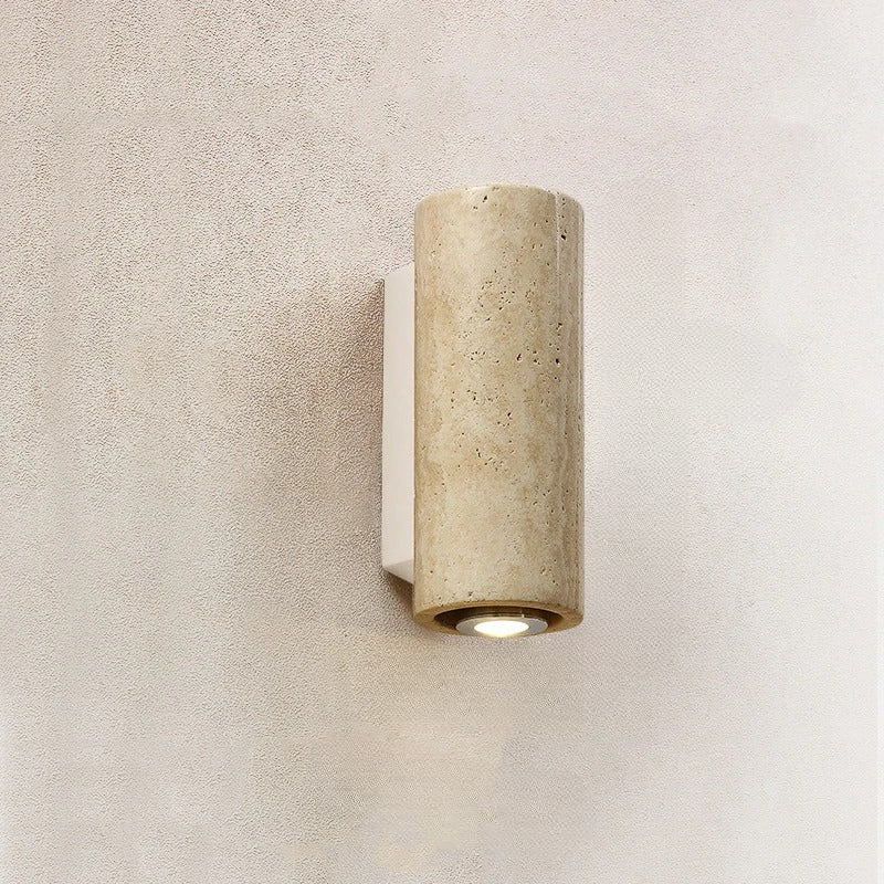 Daiki Yellow Travertine Japanese Wall Lights