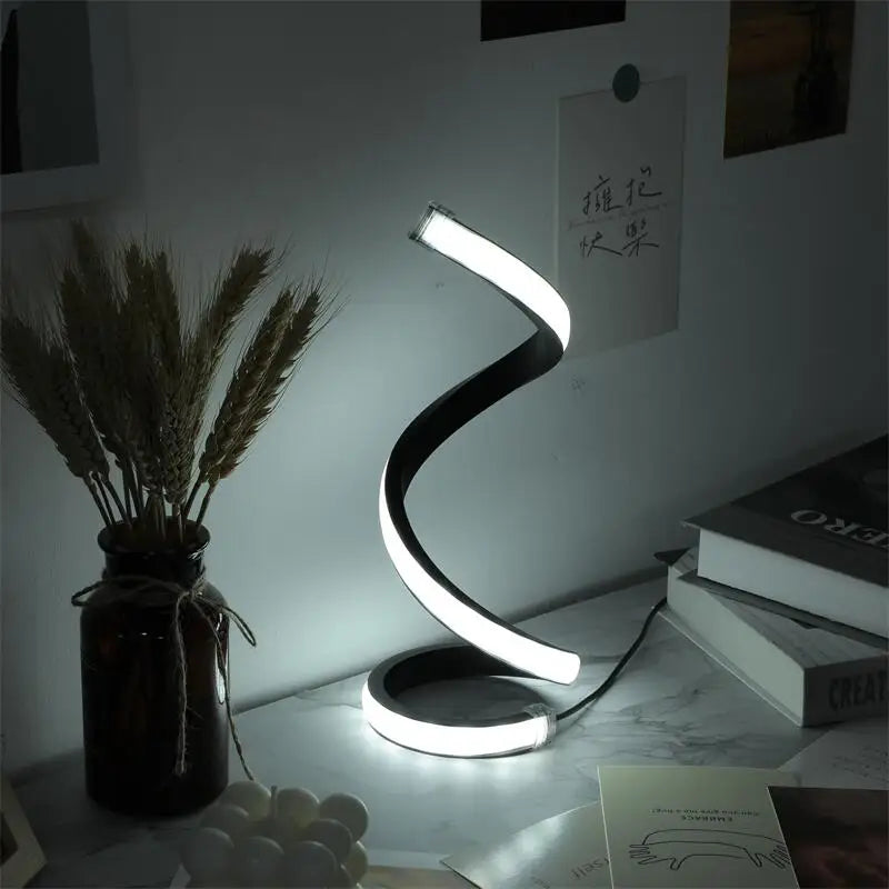 Sven Modern LED Spiral Table Lamp