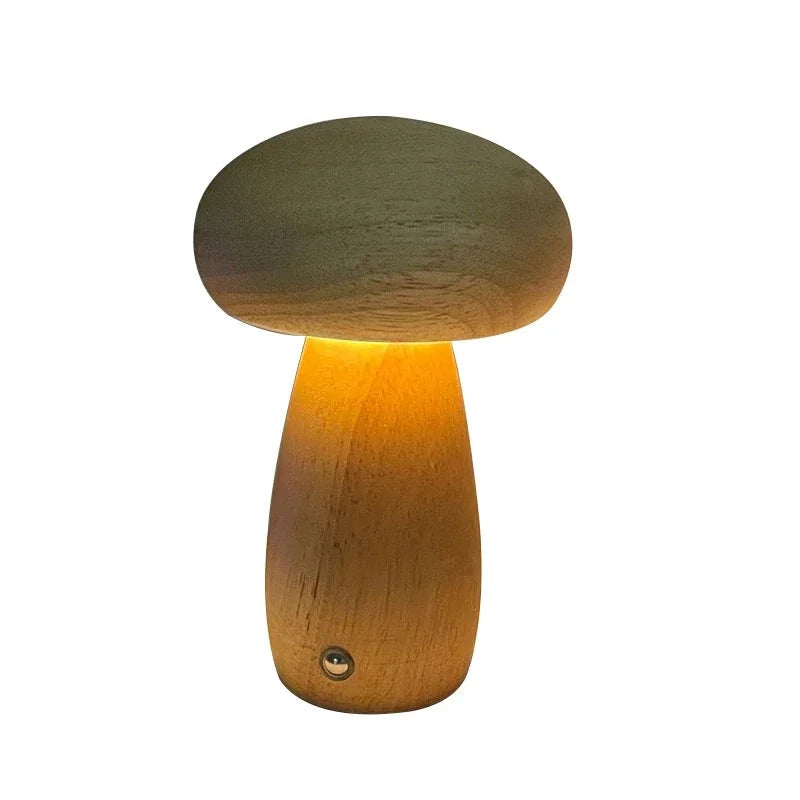 Chihiro Wooden Mushroom Table Lamp